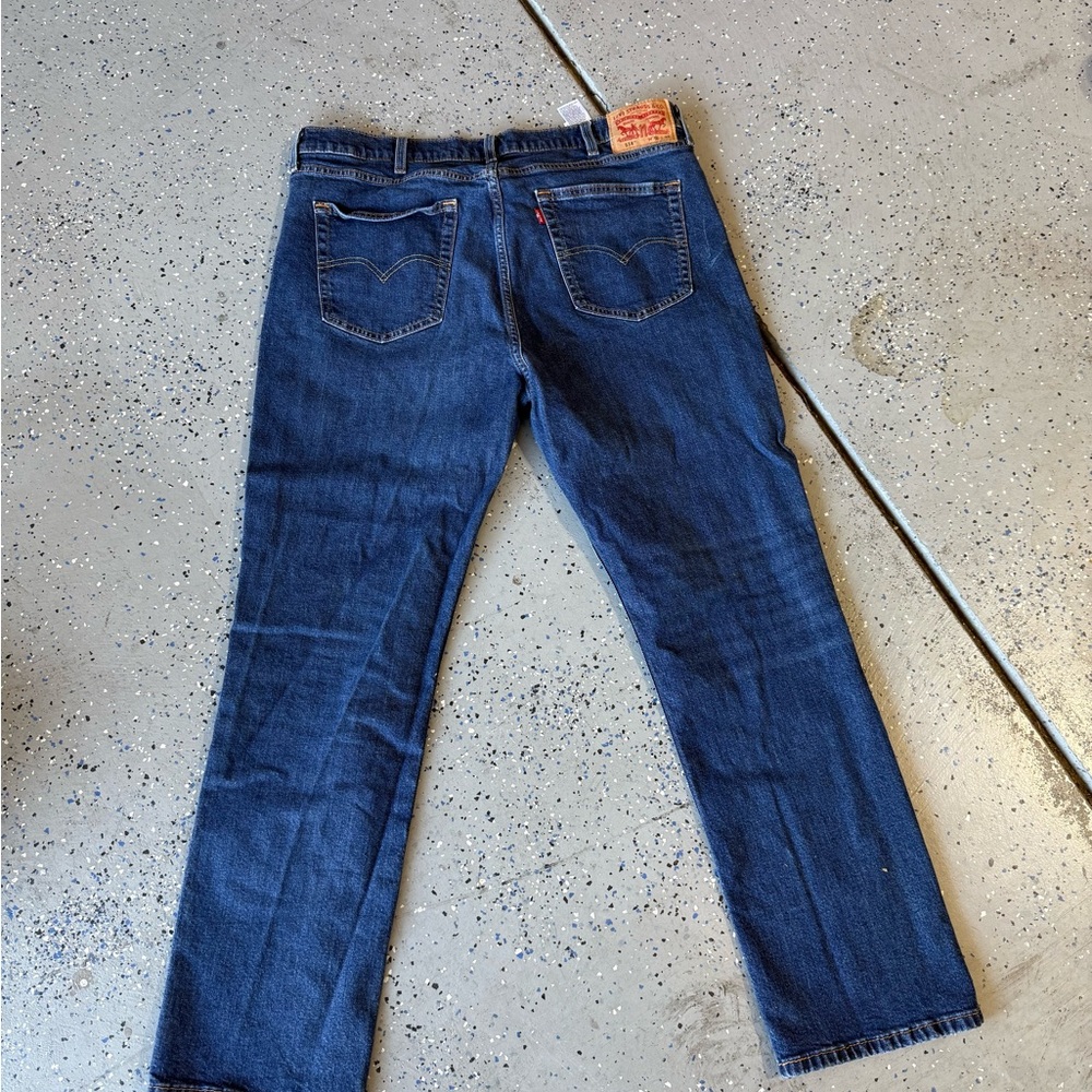 Levi's Men's Dark Blue Straight Jeans 42x32